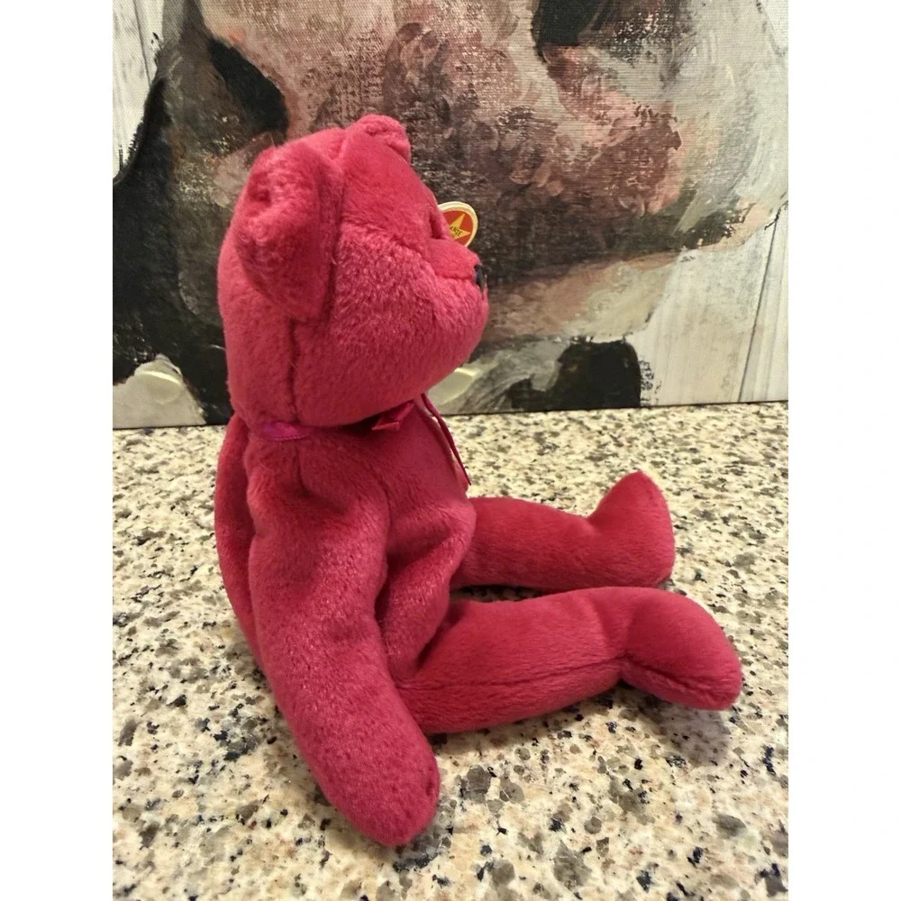 RARE Ty Valentina Beanie Baby Bear with Tag Errors Retired